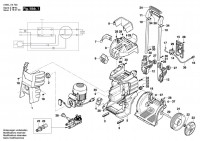Bosch 3 600 J10 770 GHP 5-75 High Pressure Cleaner 230 V / GB Spare Parts GHP5-75
